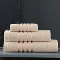 100% Egyptian Cotton Stripe Bath Sheets x 2