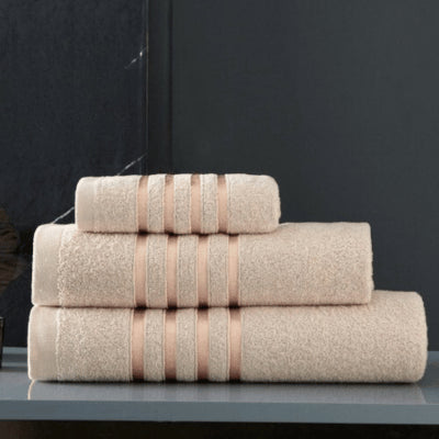 100% Egyptian Cotton Stripe Bath Sheets x 2