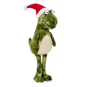 Large Green Christmas Dino