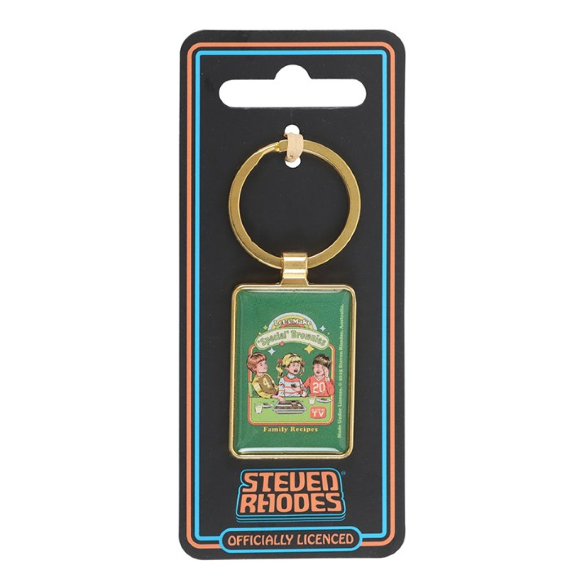 Let's Make Brownies Keyring by Steven Rhodes