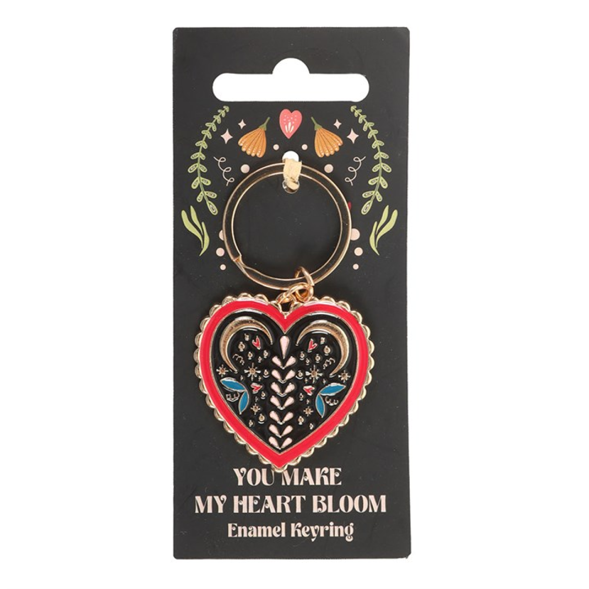 Folk Heart Keyring