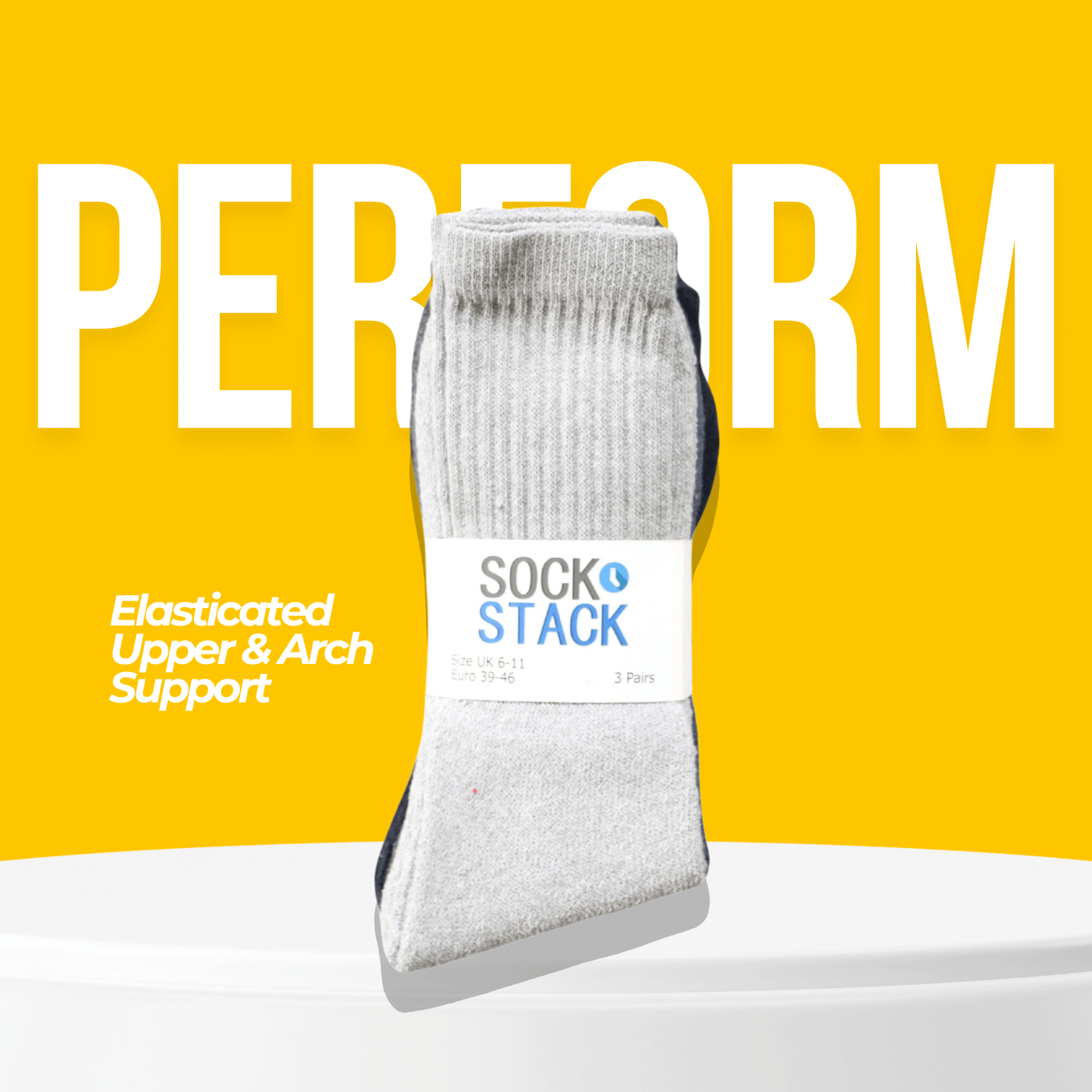 15 Pairs Mens Cotton Rich Performance Socks