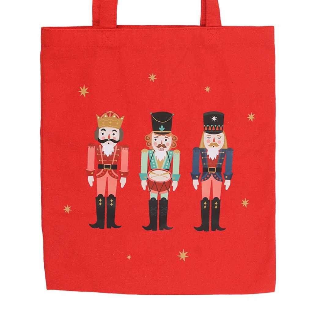 Nutcracker Print Polycotton Tote Bag