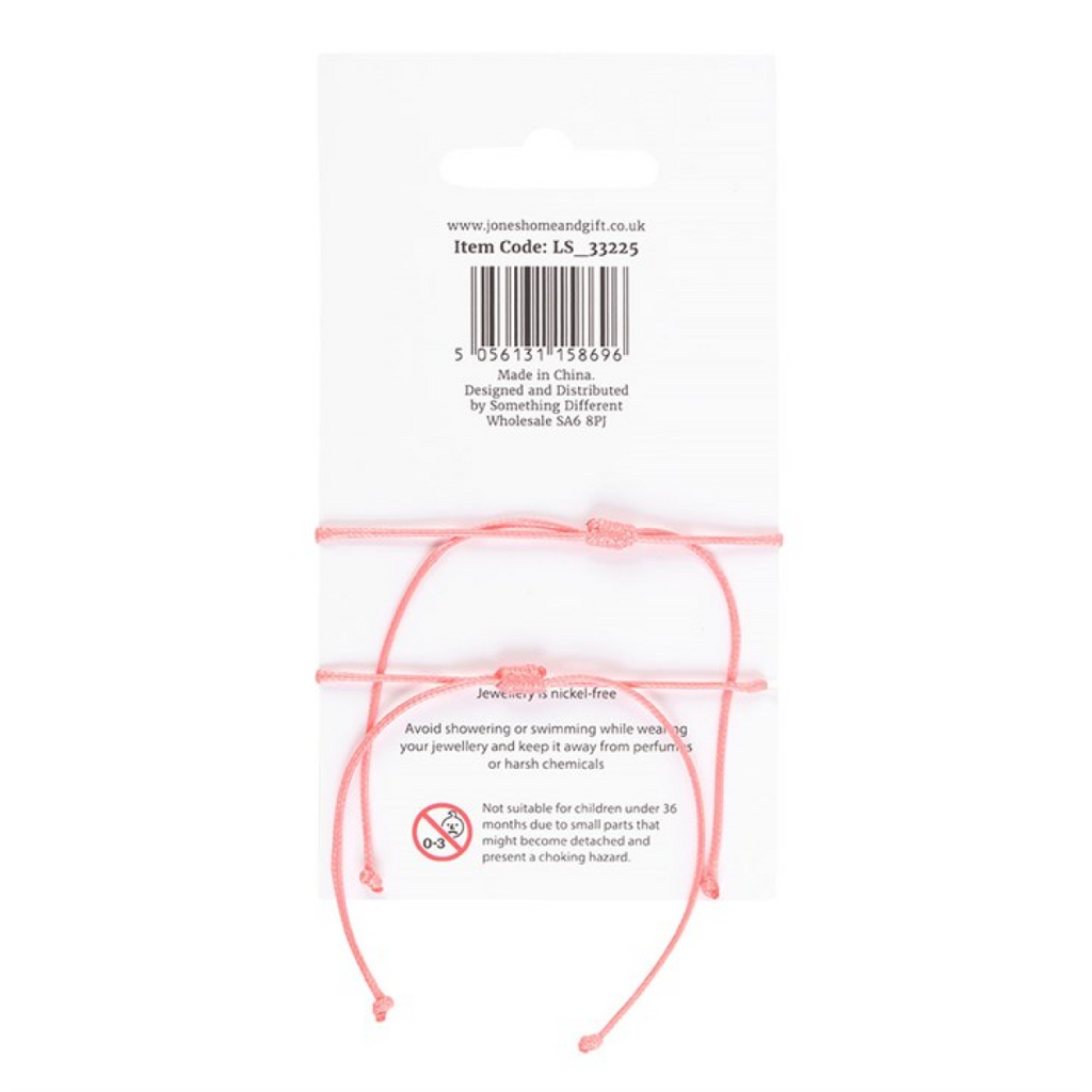 Pair of Besties Enamel Heart Charm Bracelets