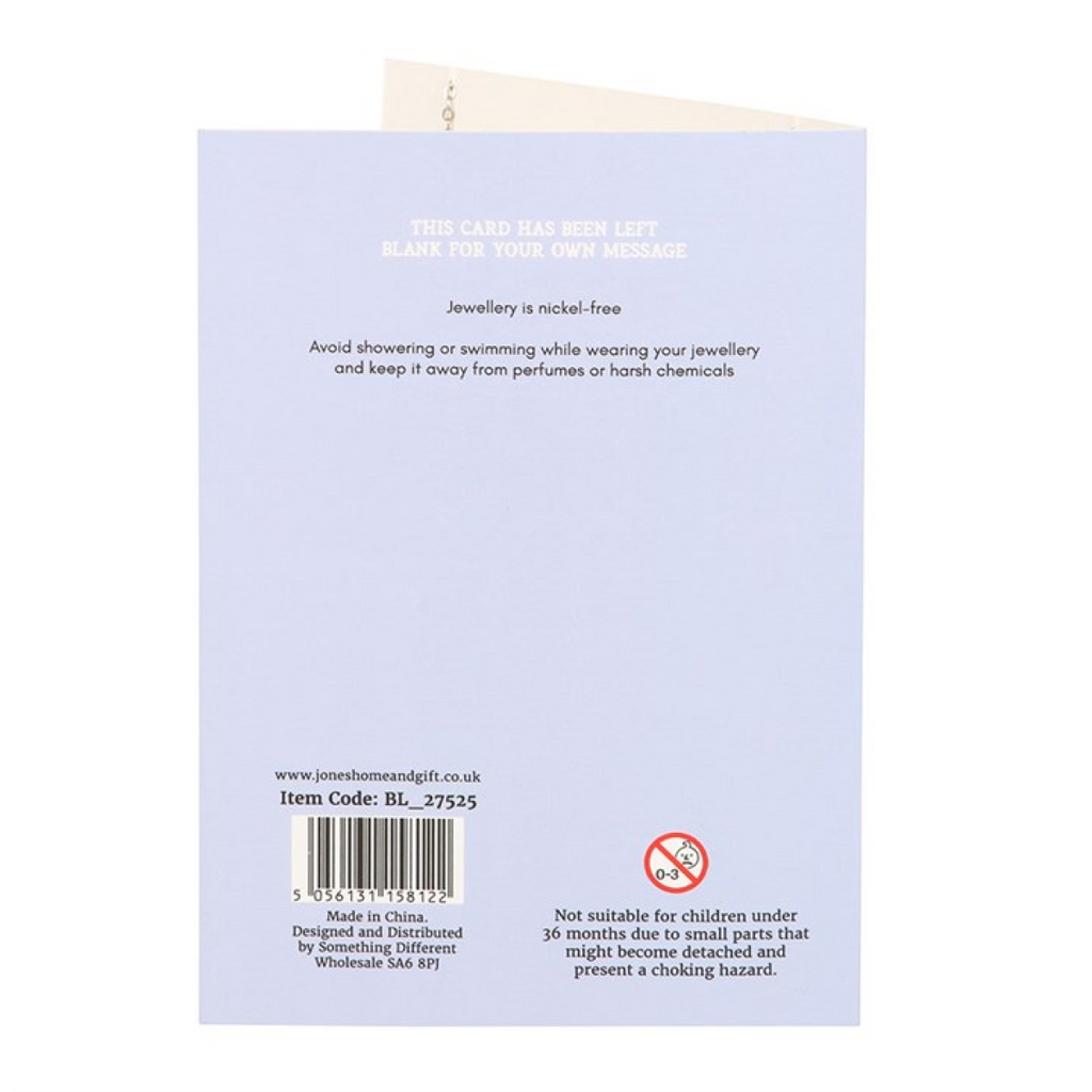 Butterfly Necklace on Greeting Card