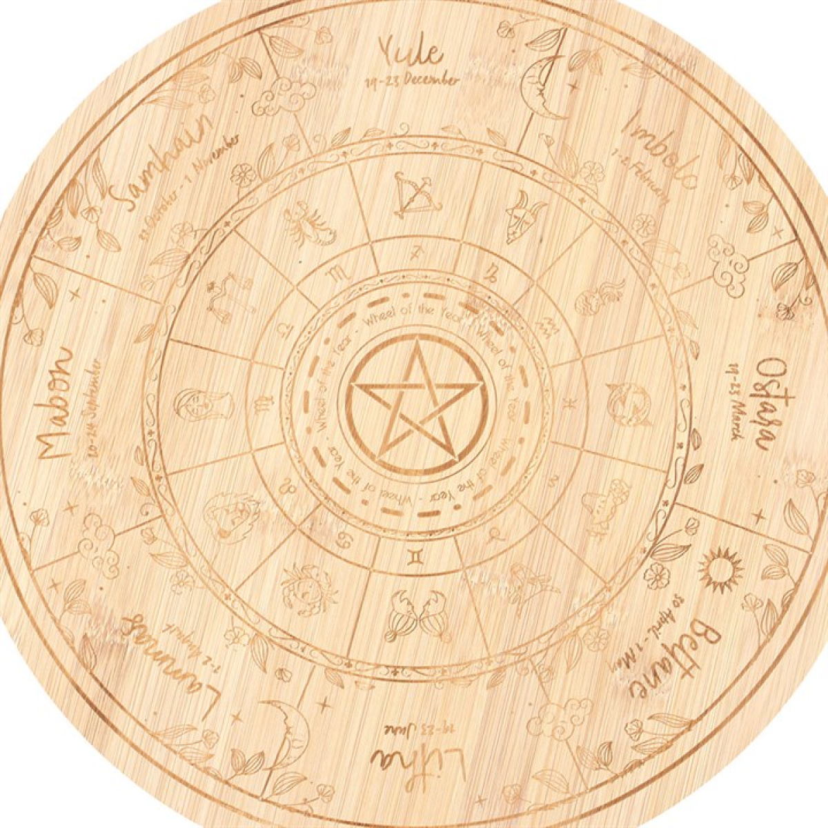Wheel of the Year Serving Board