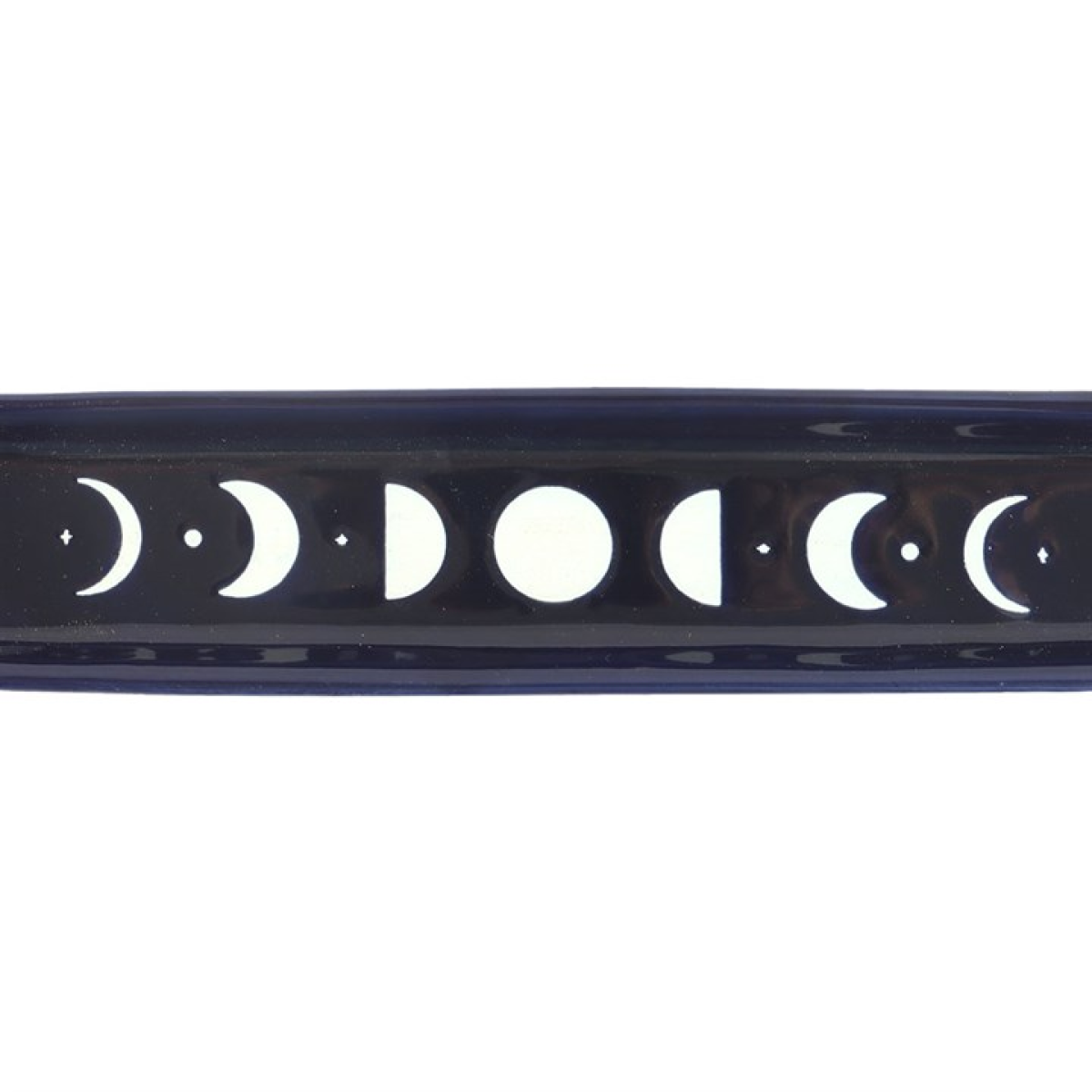 Blue Moon Phase Ceramic Incense Ash Catcher