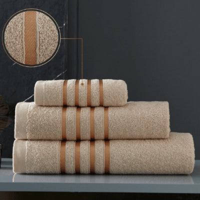 100% Egyptian Cotton Stripe Bath Sheets x 2