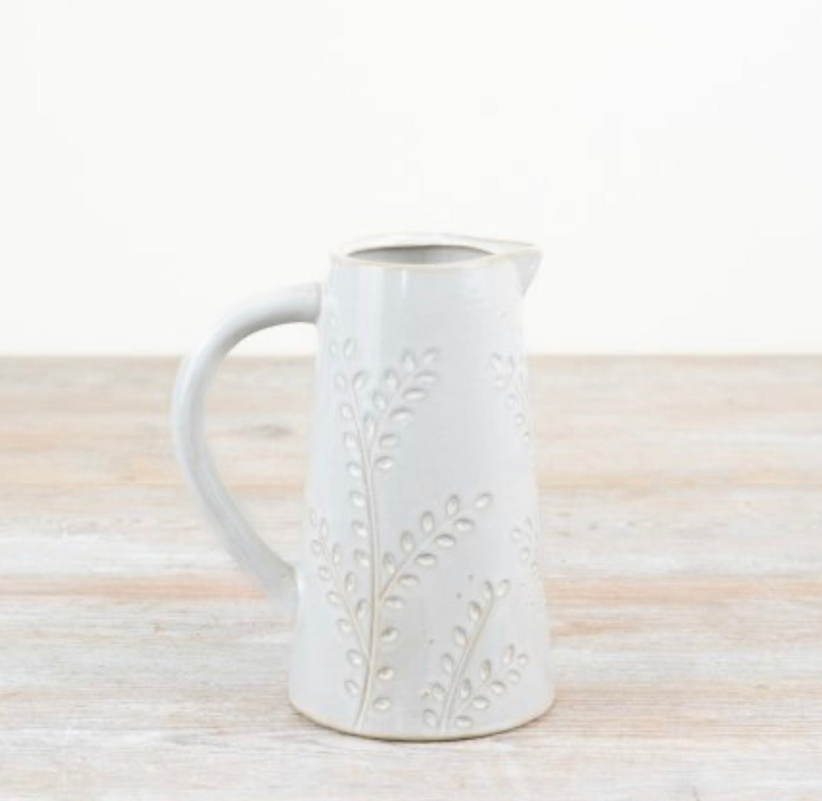 Leaf Design Jug 17cm