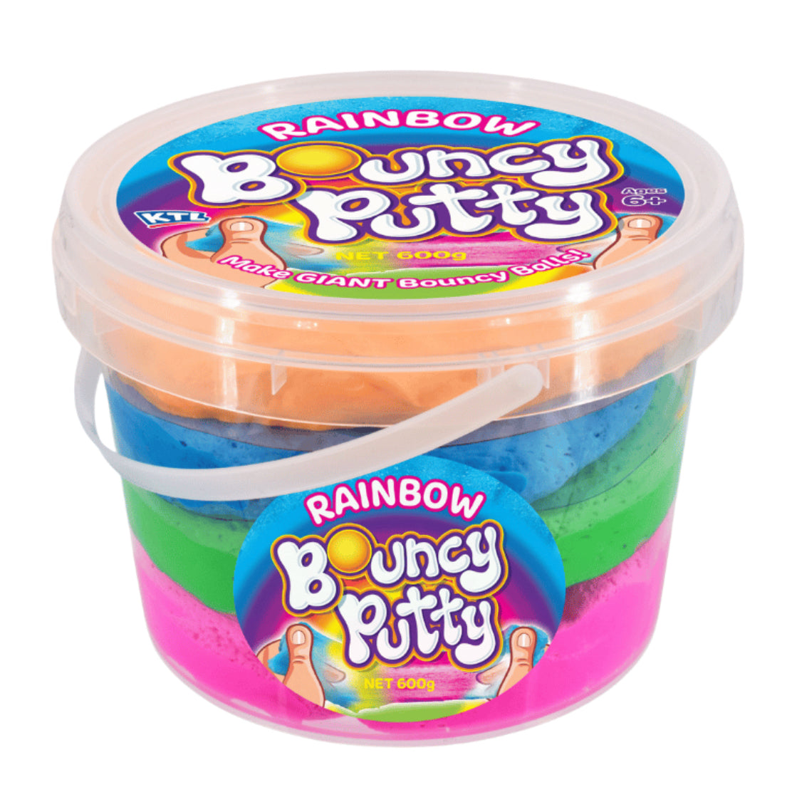 600g Rainbow Bouncing Putty Tub