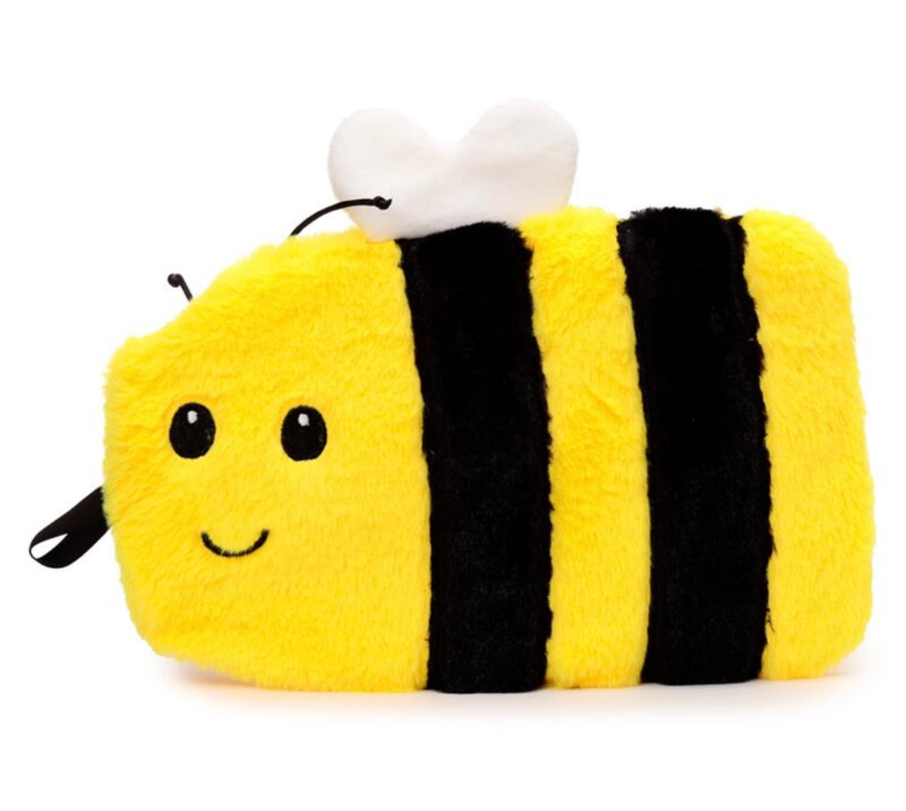 Hot Water Bottle with Plush Cover 650ml - Bumble Bee