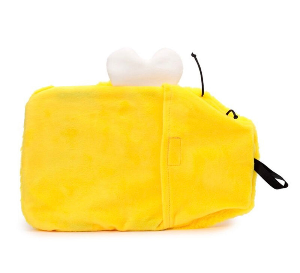 Hot Water Bottle with Plush Cover 650ml - Bumble Bee