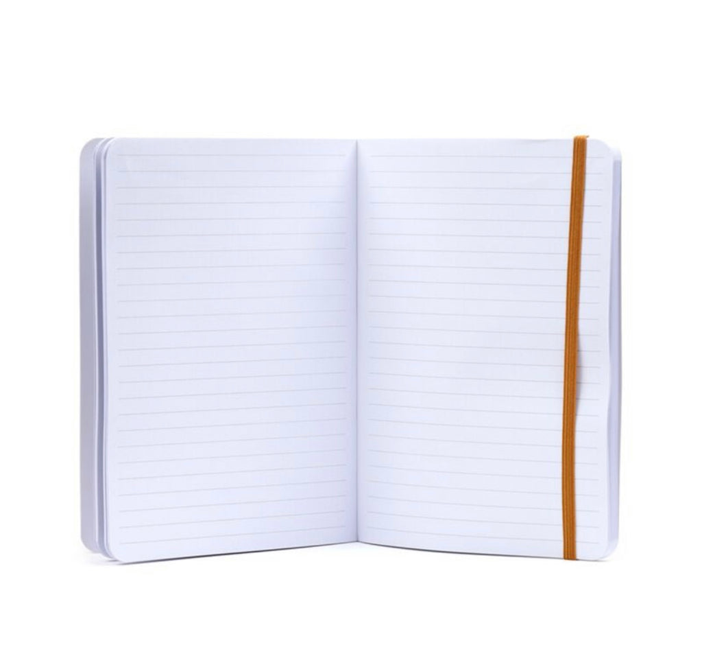Recycled Paper A5 Lined Notebook with Elastic - Nectar Meadows