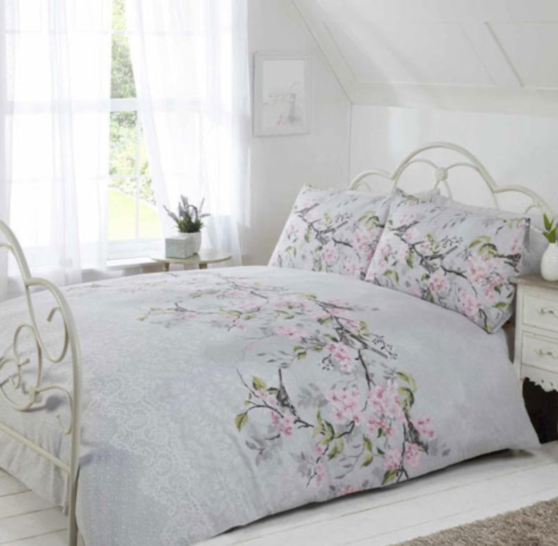Eloise Double Duvet Set - Grey