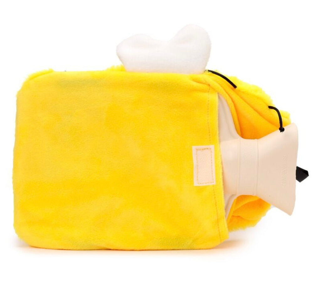 Hot Water Bottle with Plush Cover 650ml - Bumble Bee