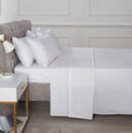 Percale Fitted Bed Sheet - White
