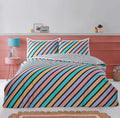 Oxford Pastel Stripe Duvet Set - Kingsize
