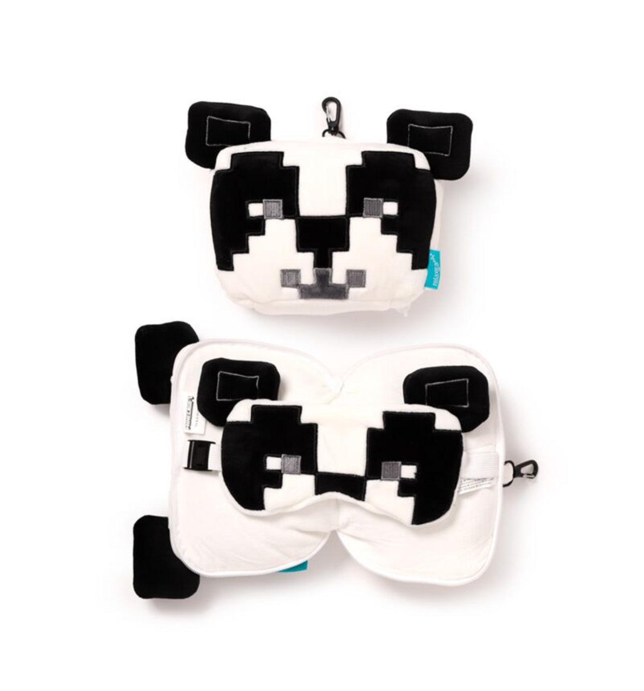 Relaxeazzz Travel Pillow & Eye Mask - Minecraft Panda