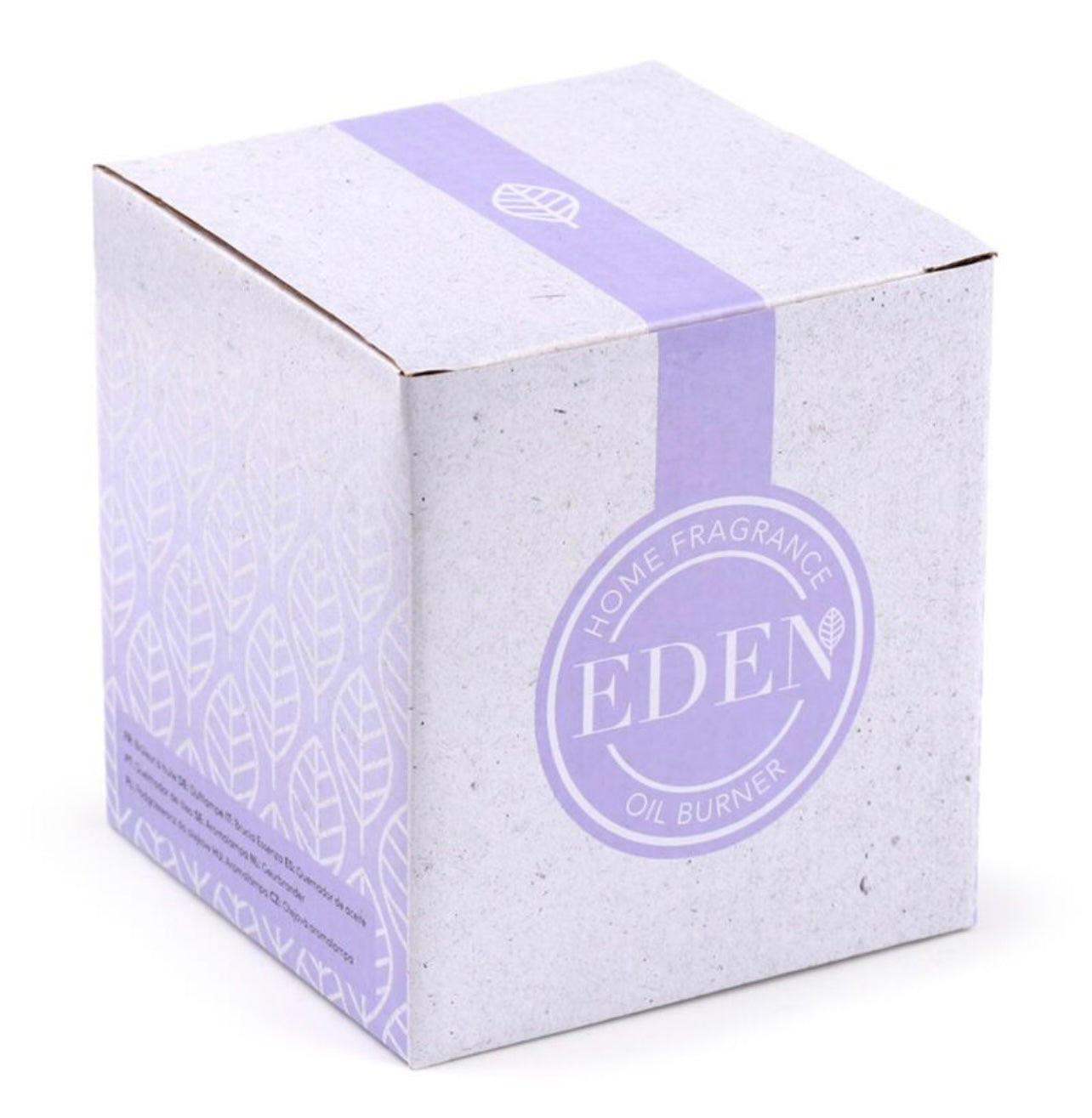 Thin Spiral Black Metal Oil & Wax Burner with Glass Dish