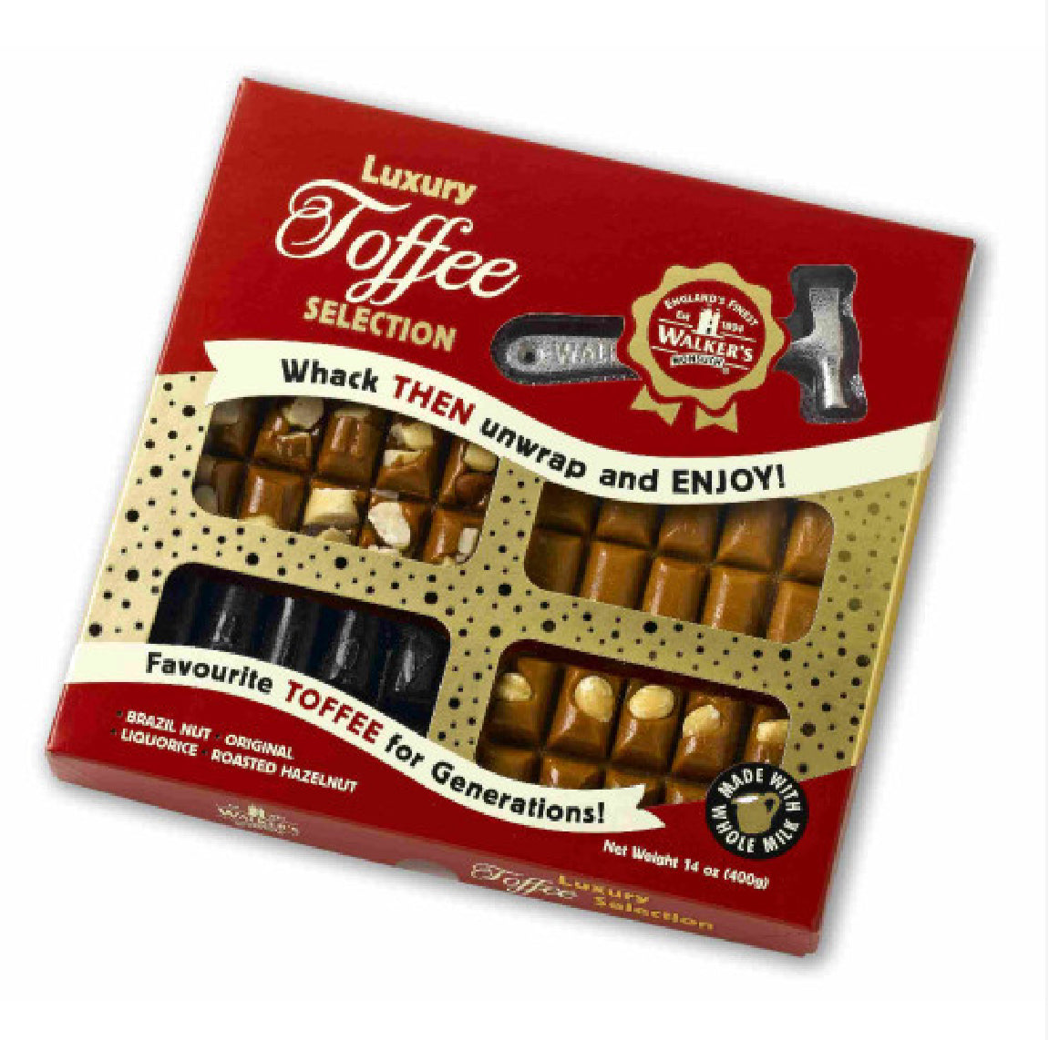 Walkers Toffee Selection Hammer Pack 400G