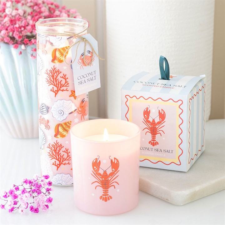 Pastel Lobster Coconut & Sea Salt Candle