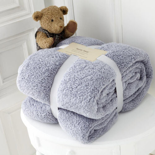 Teddy Collection Throw XL Grey