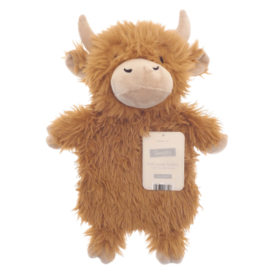 Highland Cow Plush Hot Water Bottle