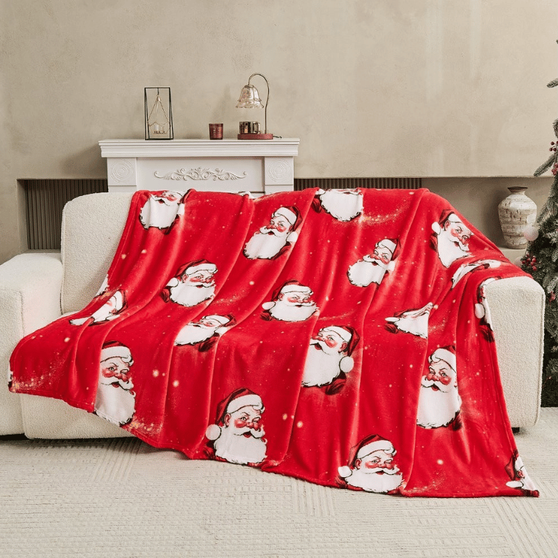 Christmas Design Flannel Throw – Naughty Is The New Nice