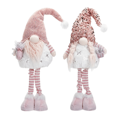 Pink Sparkle Standing Festive Gonk 26"