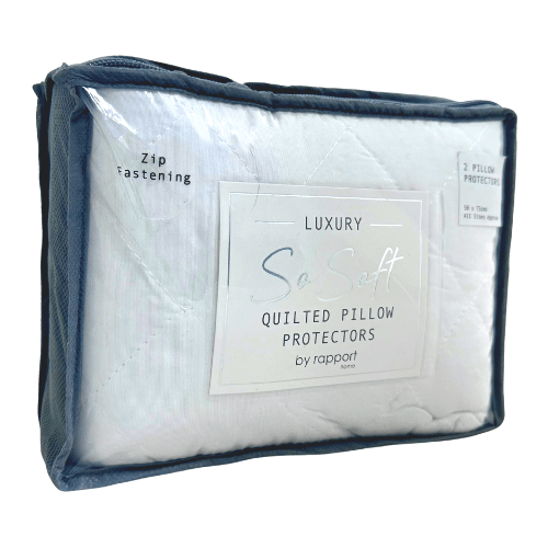 Zip Fastening 2 Pack Pillow Protectors