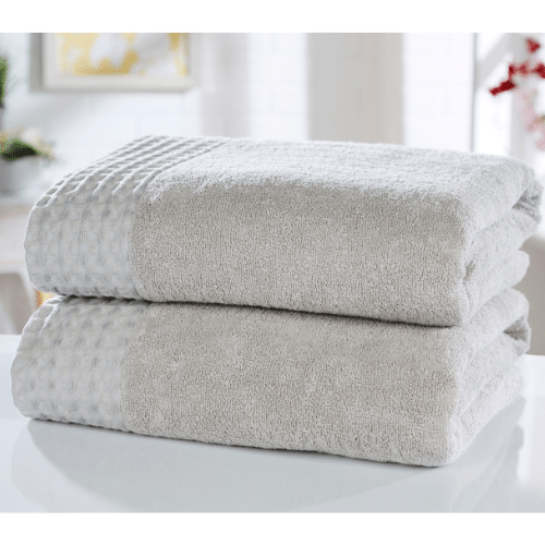Retreat 100% Egyptian Cotton Bath Sheets - Silver