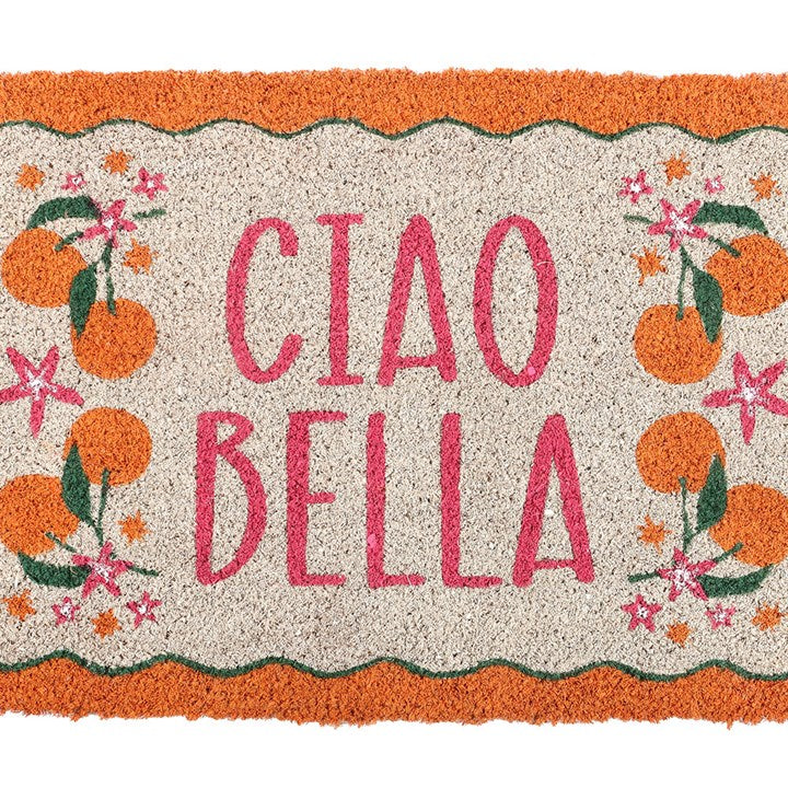 Orange Ciao Bella Doormat