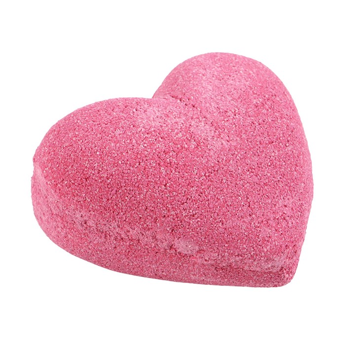 Love Yourself Heart-Shaped Cherry Bath Bomb