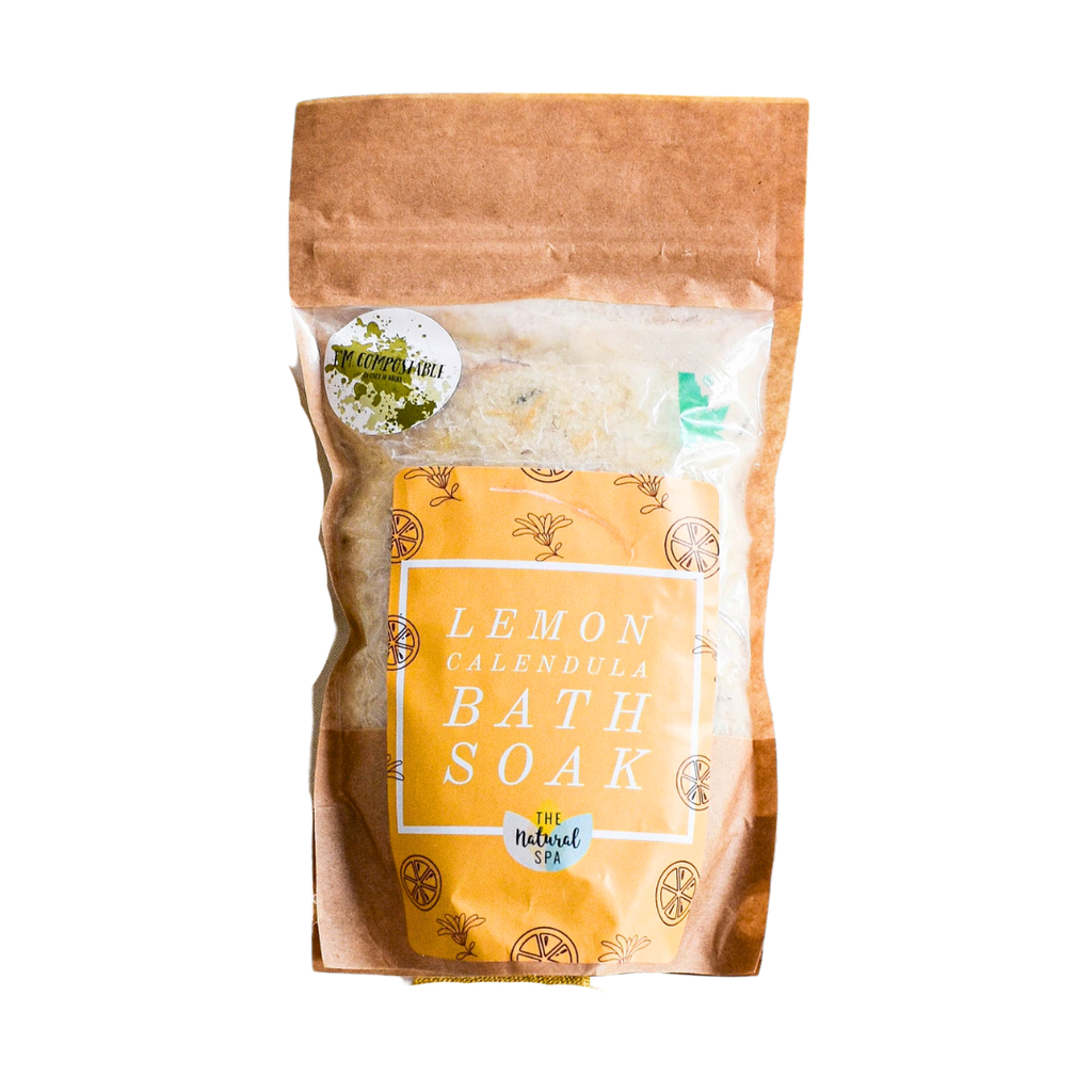 225g Lemon and Calendula Bath Soak - Compostable pouch