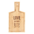 Love At First Bite Bamboo Serving Board
