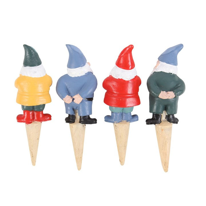 Set of 4 Mini Gnome Plant Pot Pals