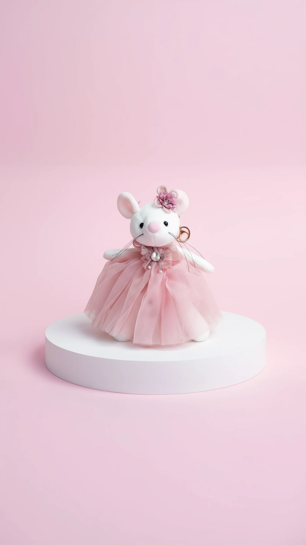 Maxi Softie Squad Miss Mouse Key Ring & Bag Charm