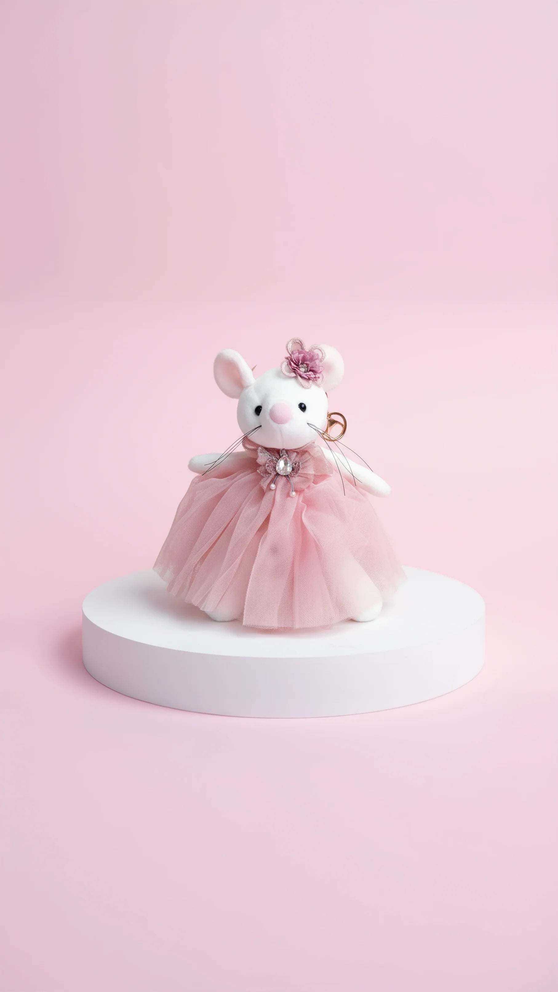 Maxi Softie Squad Miss Mouse Key Ring & Bag Charm