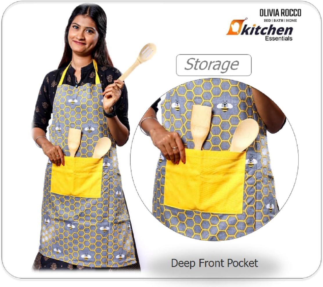 Apron, Double Oven Gloves & Kitchen Towel Set