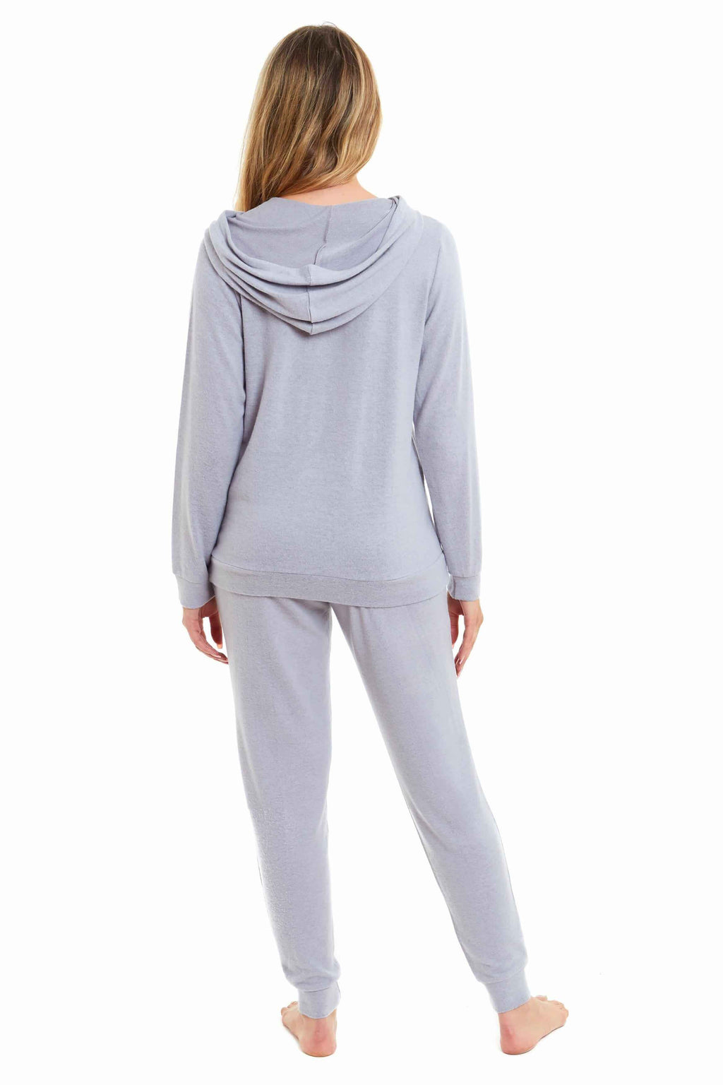 Womens Cosy Hooded Pyjama Loungewear Set