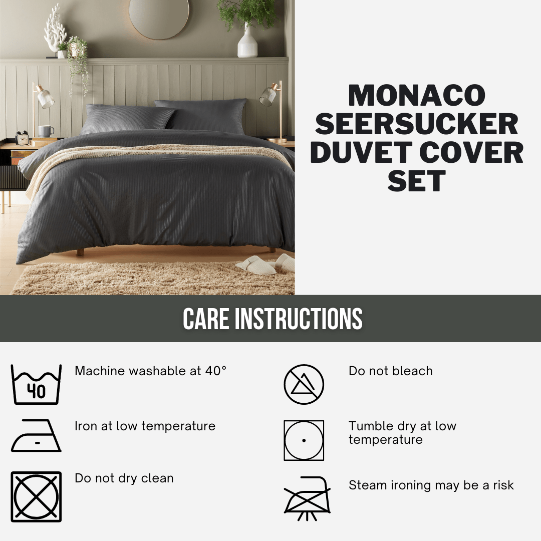 Monaco Seersucker Duvet Cover Set