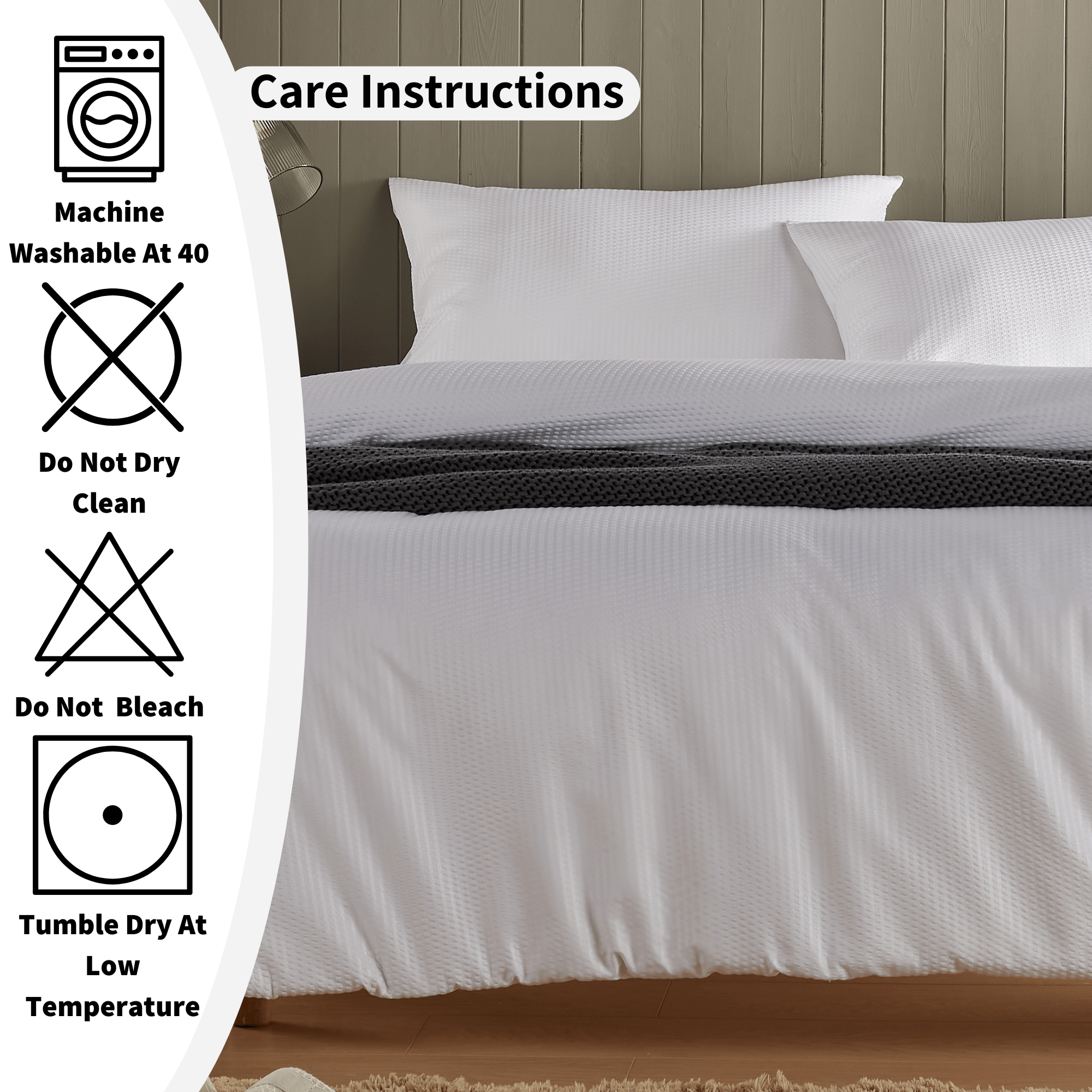 Monaco Seersucker Duvet Cover Set