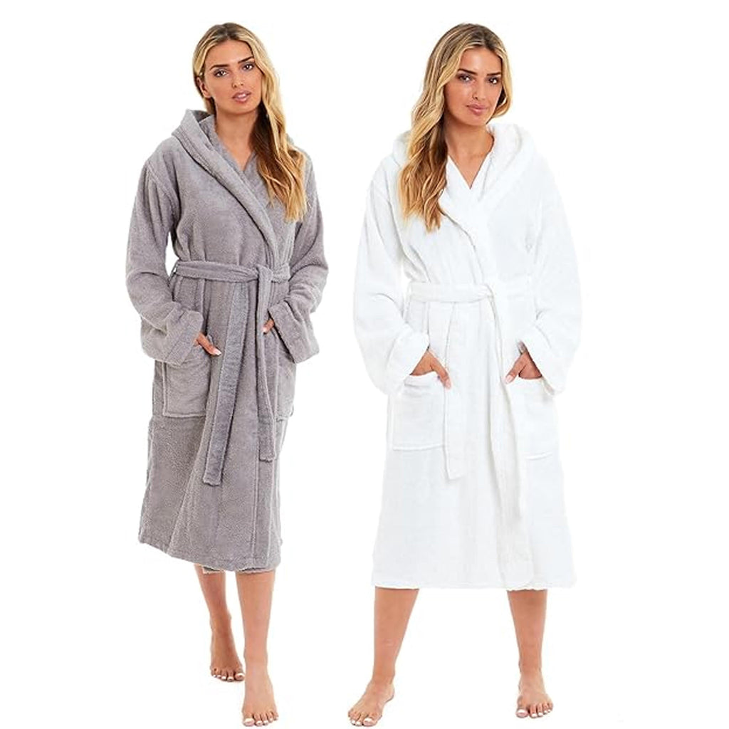 Unisex Bamboo Hooded Dressing Gown