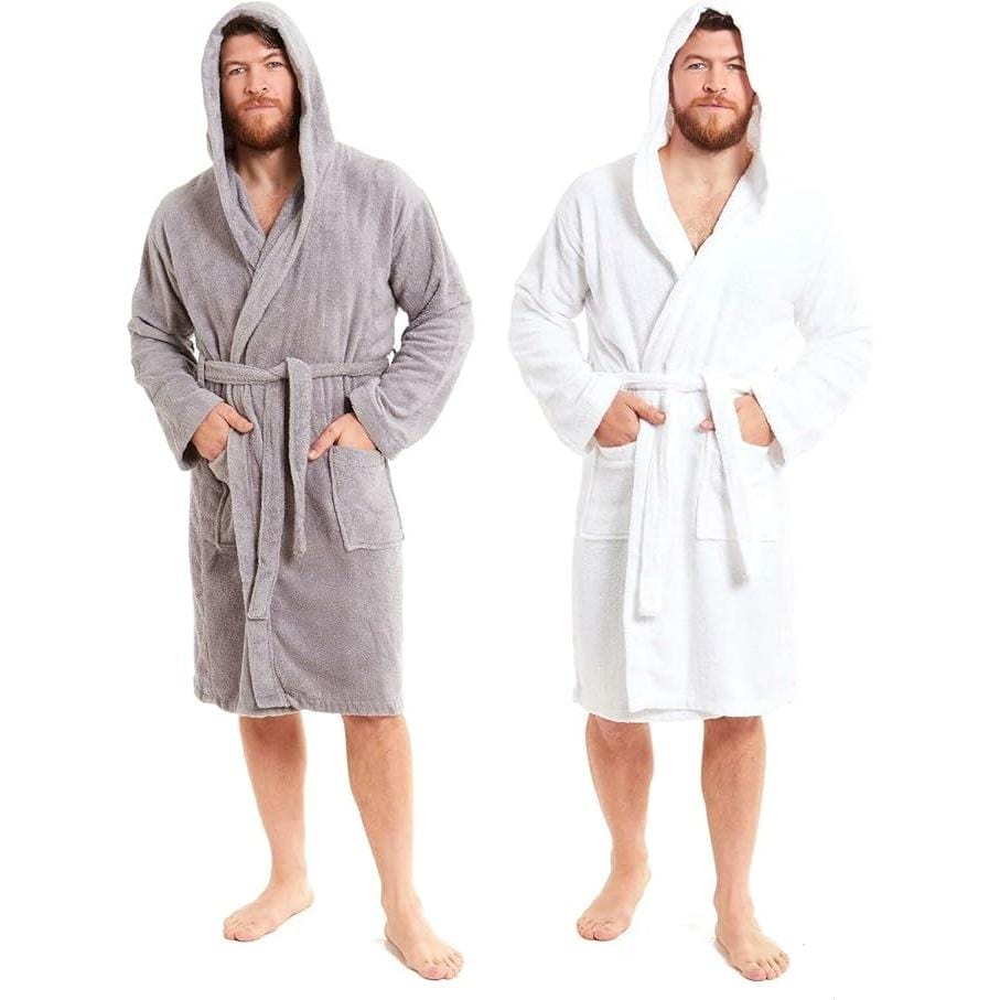 Unisex Bamboo Hooded Dressing Gown