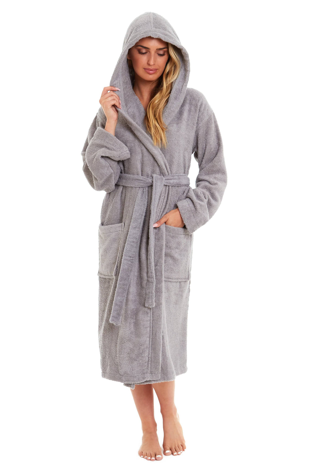 Unisex Bamboo Hooded Dressing Gown