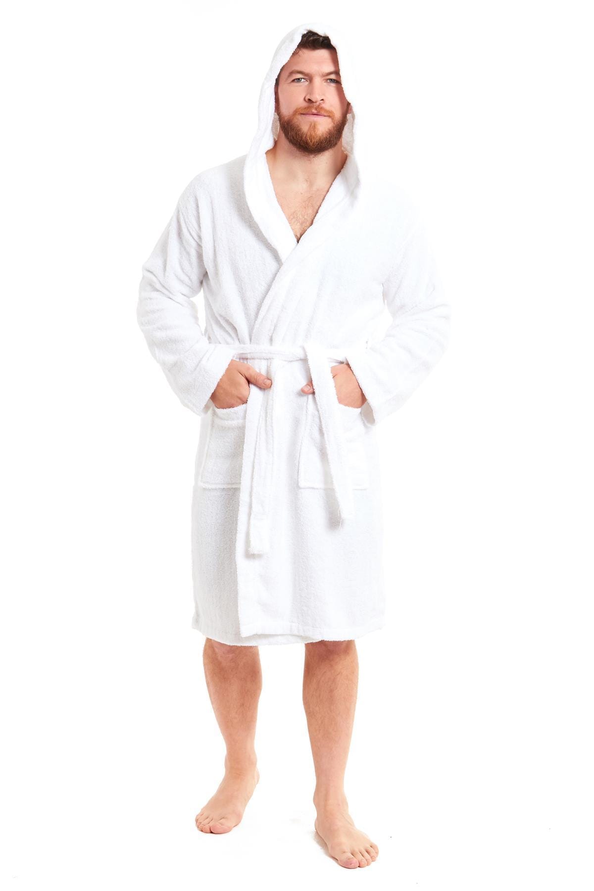 Unisex Bamboo Hooded Dressing Gown