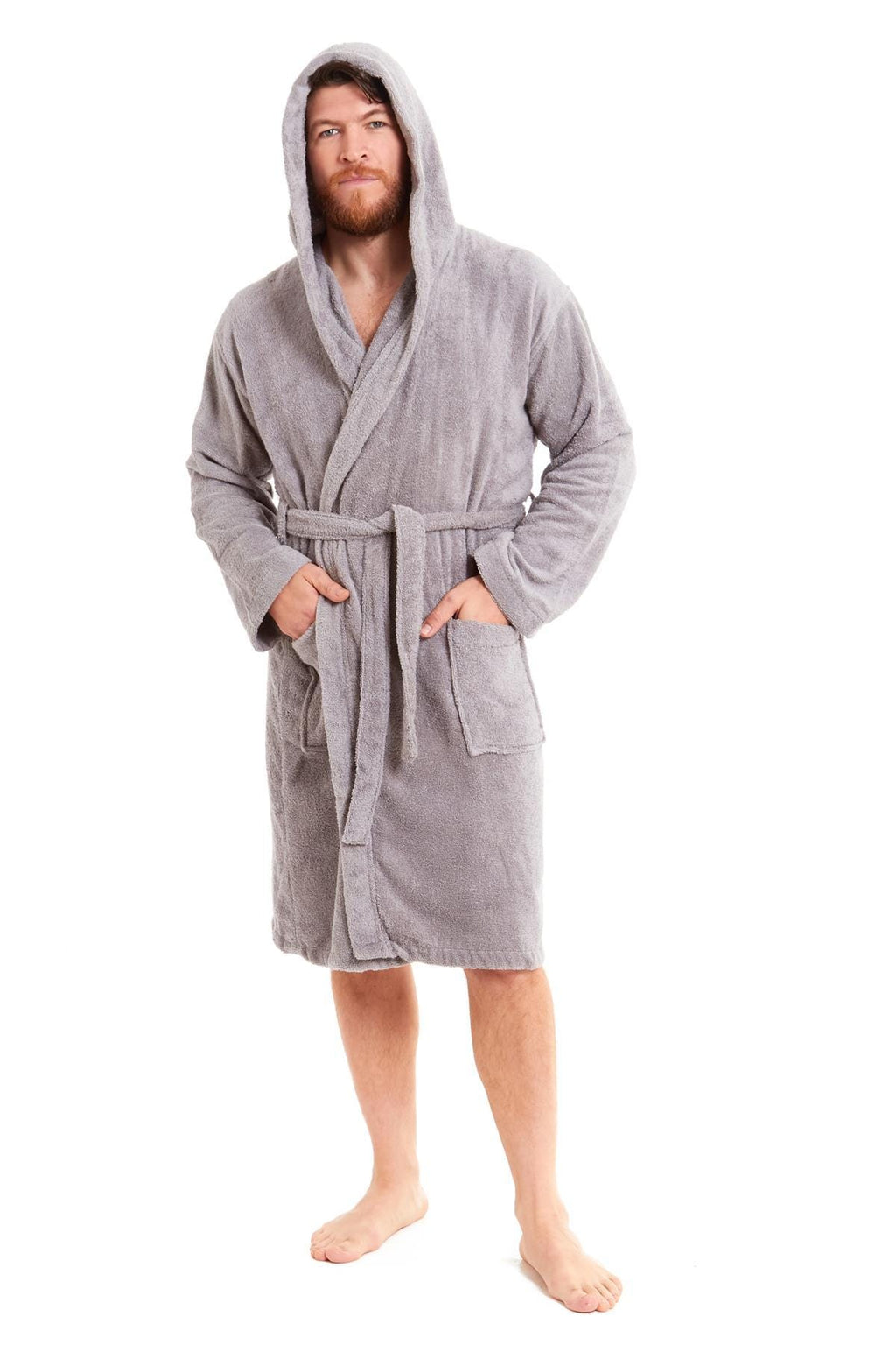 Unisex Bamboo Hooded Dressing Gown