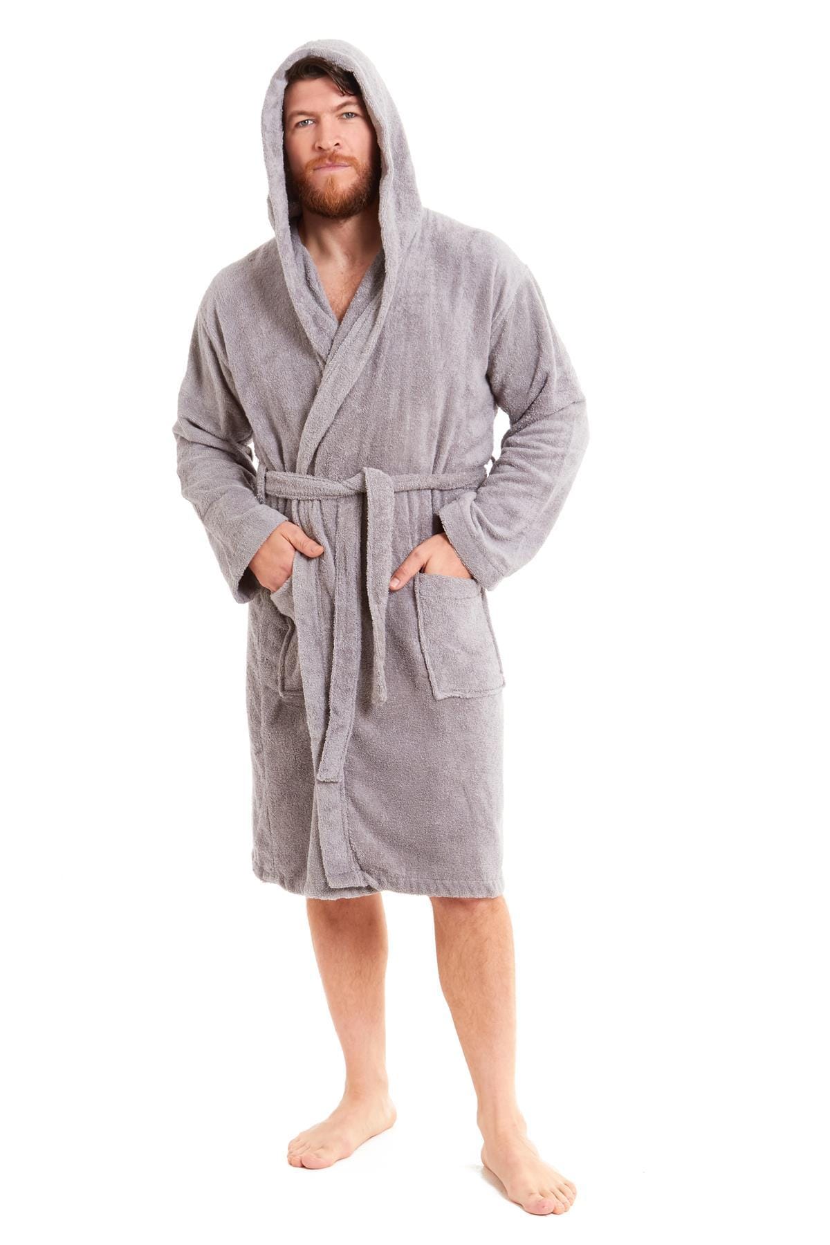 Unisex Bamboo Hooded Dressing Gown