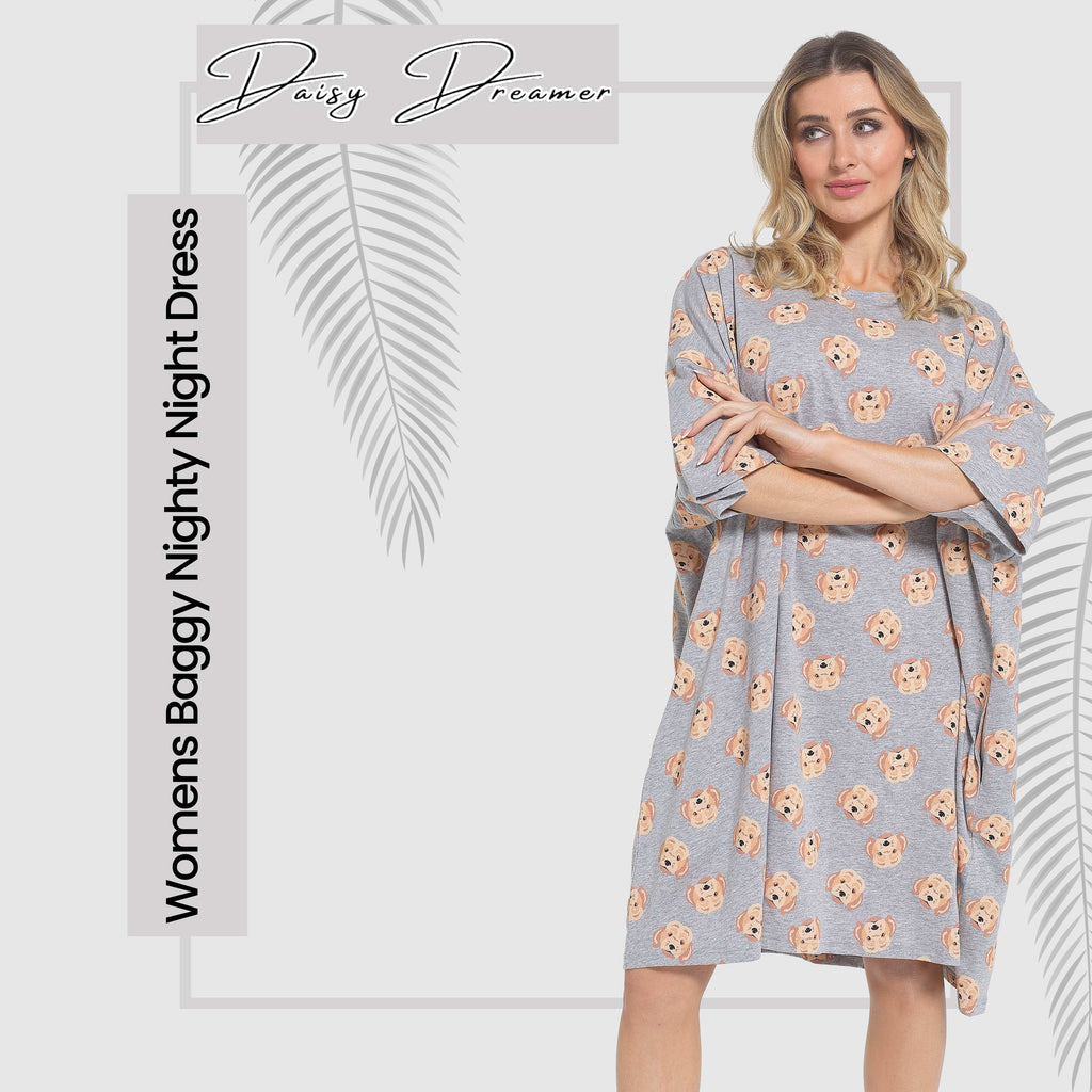 Women's Cockapoo Oversized T-Shirt Nighties 100% Cotton