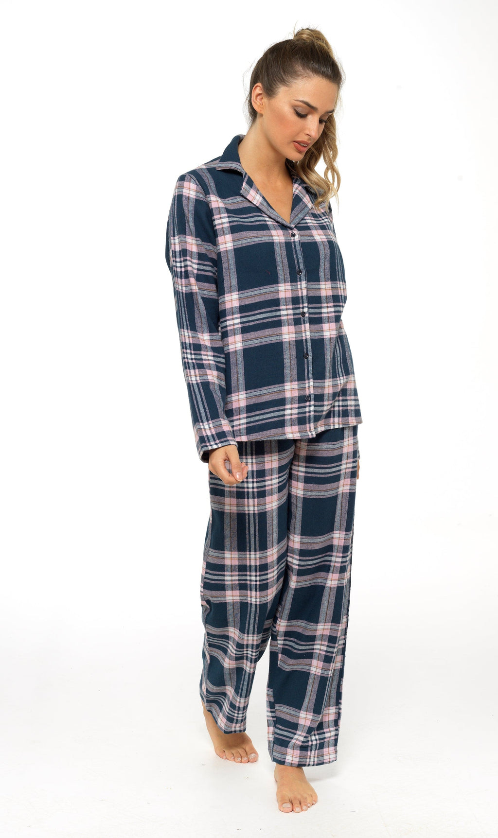 Women's Flannelette Check Pyjama Set